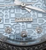 Replica Rolex DateJust 31mm Diamonds Bezel/Markers Blue Textured Dial A2235 - Image 10