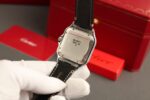 Cartier Santos White Dial Copies Watches Custom Diamonds Moissanite BVF 39.8mm - Image 11