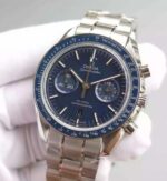 Replica Omega Speedmaster Moonwatch Co-Axial Blue Dial SS Bracelet A9300 - Image 2
