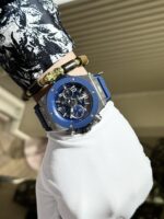Hublot Replica Watch Big Bang Unico Blue Rubber Strap Factory BBF 44mm - Image 5
