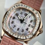 Patek Philippe Replica 11 Watch Aquanaut 5072R Gold Wrapped Moissanite Diamond 35.6mm - Image 4