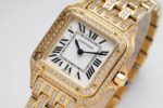 Cartier Cheetah Full of Diamonds Ladies 37MM-Golden(1:1 replica) - Image 5
