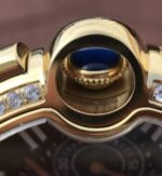 Replica Cartier Ballon Bleu De Cartier Chrono 44mm YG Black Dial Leather Strap A8101 - Image 11