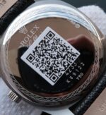 Replica Rolex Cellini Danaos 4243 SS Black Dial Black Leather Strap A2824 - Image 5