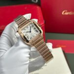 Cartier Santos Womens Replica Watch White Dial BV Factory 35.2mm - Image 3