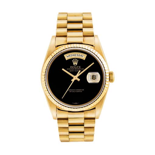 BE073AC0-C1A7-EB78-0EEC-5FEC45BF251D.jpg Rolex Day-Date Onyx Dial 18038 ?C Bulang Jubilee Replica - Image 1
