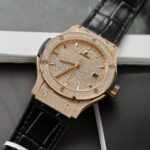 Hublot Classic Fussion King Gold Best Replica Watches Custom Full Moissanite Diamonds 42mm - Image 4