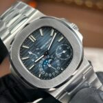 Patek Philippe Nautilus 5712 Replica Watches Blue Dial Metal Wire PPF Factory Version 3 40mm - Image 4