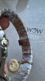 Replica PATEK PHILIPPE Nautilus 5811/1G PPF 1:1 Best Edition Grey Textured Dial on SS Bracelet Asian Cal.26-330CS - Image 6
