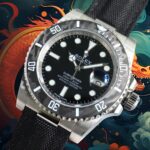 ROLEX Year of the Dragon Auspicious ?? ?? Submariner Carbon Fiber Bezel – Velcro Strap – Black(1:1 replica) - Image 3