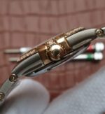 Replica Omega V6 Constellation 35mm Diamonds Bezel YG Textured Dial SS Bracelet A2500 - Image 5