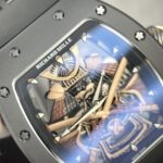 Richard Mille RM47 Best Replica Watch Black Rubber Strap Samurai Dial 42.7mm - Image 3