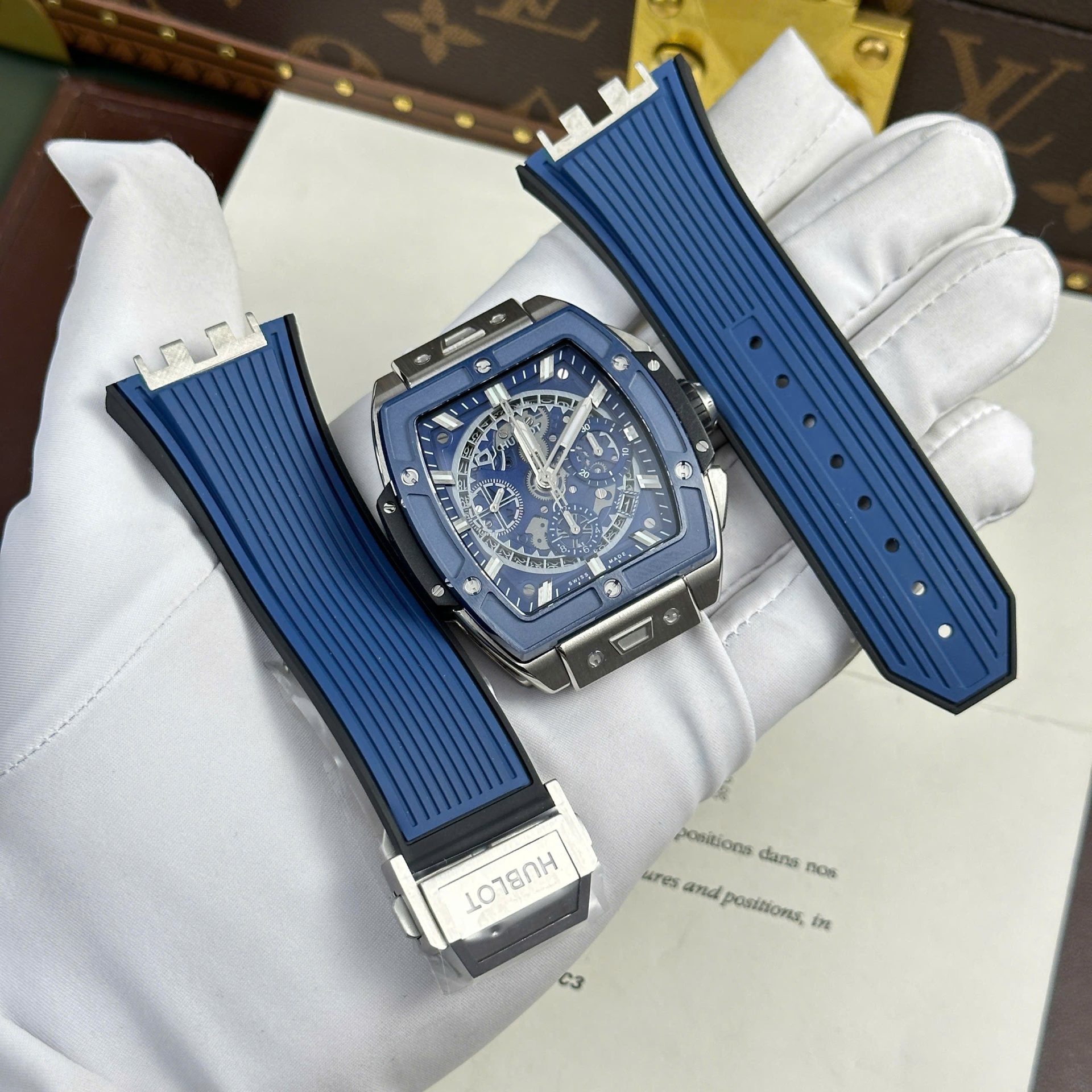 BF416472-4752-DF24-E82D-00E5A65F728D.jpg Hublot Spirit Of Big Bang Titanium Replica Watch Bezel Blue BBF Factory 42mm - Image 1