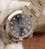Replica Rolex DateJust 41mm 126300 Noob Blue Dial Diamonds Markers SS Oyster Bracelet A3235 - Image 2