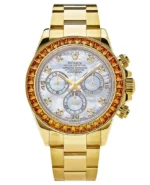 Rolex Daytona Yellow Gold Orange Sapphire Bezel MOP 116578SACO(1:1 replica)
