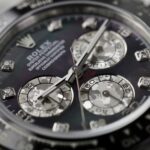 Rolex Daytona Replica Watch Dial Mother Of Pearl Custom Moissanite Diamonds 40mm - Image 6