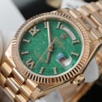 Rolex Day-Date 128235 Dial Aventurine Replica Watch Custom Gold Wrapped 36mm - Image 6