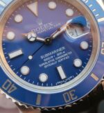 Replica Rolex Submariner 116619 LB Blue Ceramic Noob V7 Black Rubber Strap A3135 - Image 3