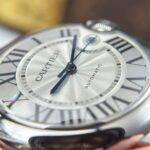 Cartier Ballon Bleu Replica 11 Watch White Dial Leather Strap AF Factory 40mm - Image 7