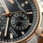 Vacheron Constantin Overseas Dual Time 47450 Demi Rose Gold Good Imitation Watches Black Dial 9F Factory 42mm - Image 5