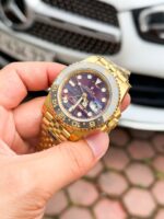 Rolex GMT Master II Tiger Eye Ttone Dial Best Replica Watches Jubilee Strap THB Factory 40mm - Image 4