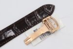 Cartier Blue Balloon Square Diamonds Full Sky Watch-Roman Numerals-Rose Gold-Leather-42mm(1:1 replica) - Image 8