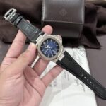 Patek Philippe Nautilus 5726 Replica 1:1 Watch Blue Dial Leather Strap GRF 40.5mm - Image 2