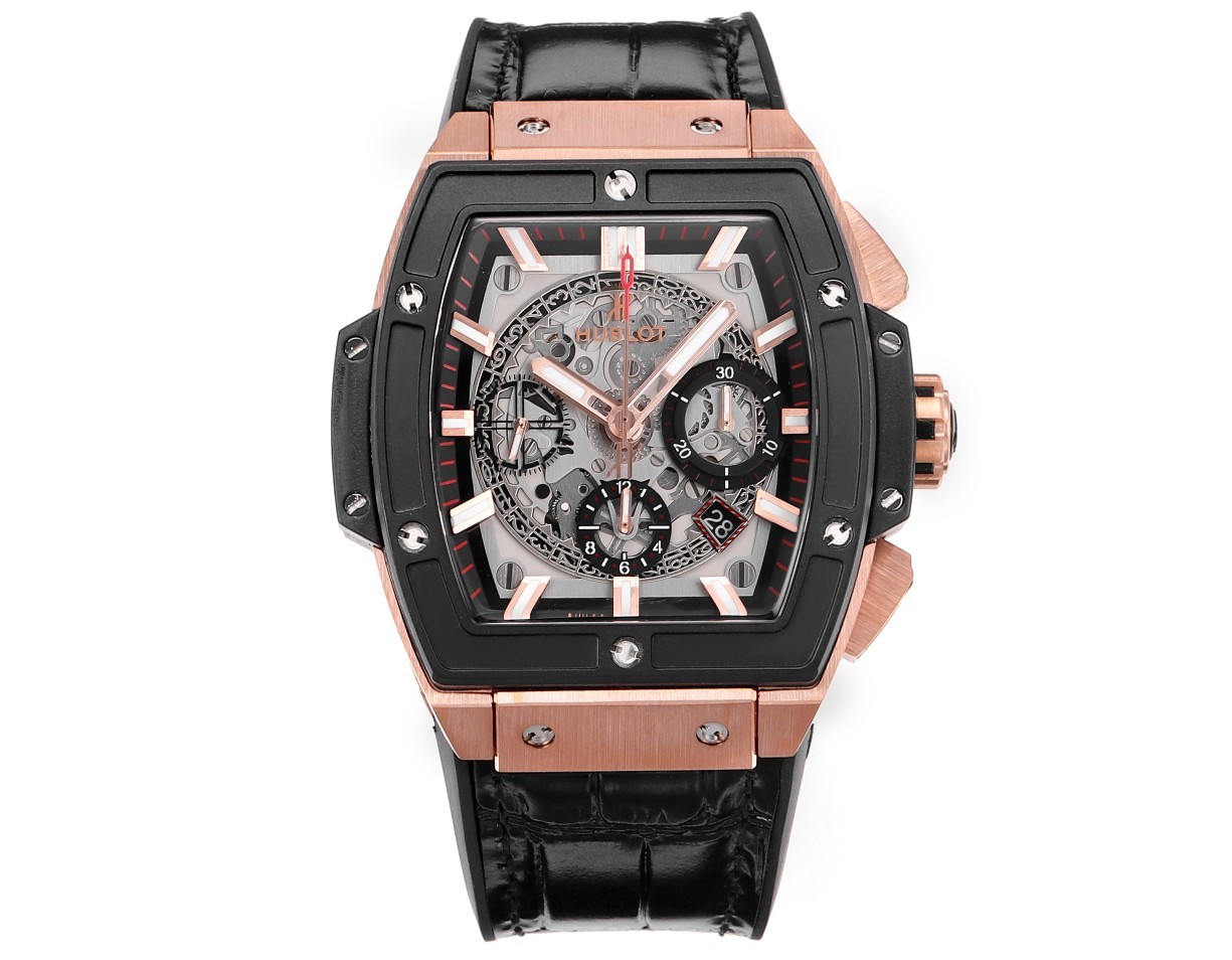 C27765C2-734E-9455-6E24-A2FFAD4285AD.jpg Hublot SPIRIT OF BIG BANG Chronograph, 45 mm Textured rubber strap(1:1 replica) - Image 1