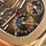 Patek Philippe Nautilus 5712R Knock Off Watches Brown Dial Metal Wire PPF Factory Version 3 40mm - Image 6