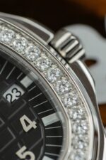 Patek Philippe Aquanaut 5067 Replica Watches Bezel Moissanite Diamonds PPF Factory 35.6mm - Image 5