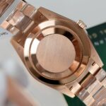 Rolex Day-Date Geen Dial Copies Watches Gold Wrapped + Diamonds Moissanite Baguette 40mm - Image 10