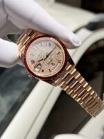 Rolex Best Replica Watch Day-Date Custom Ruby Red   Baguette Moissanite Diamonds GM Factory 40mm - Image 7