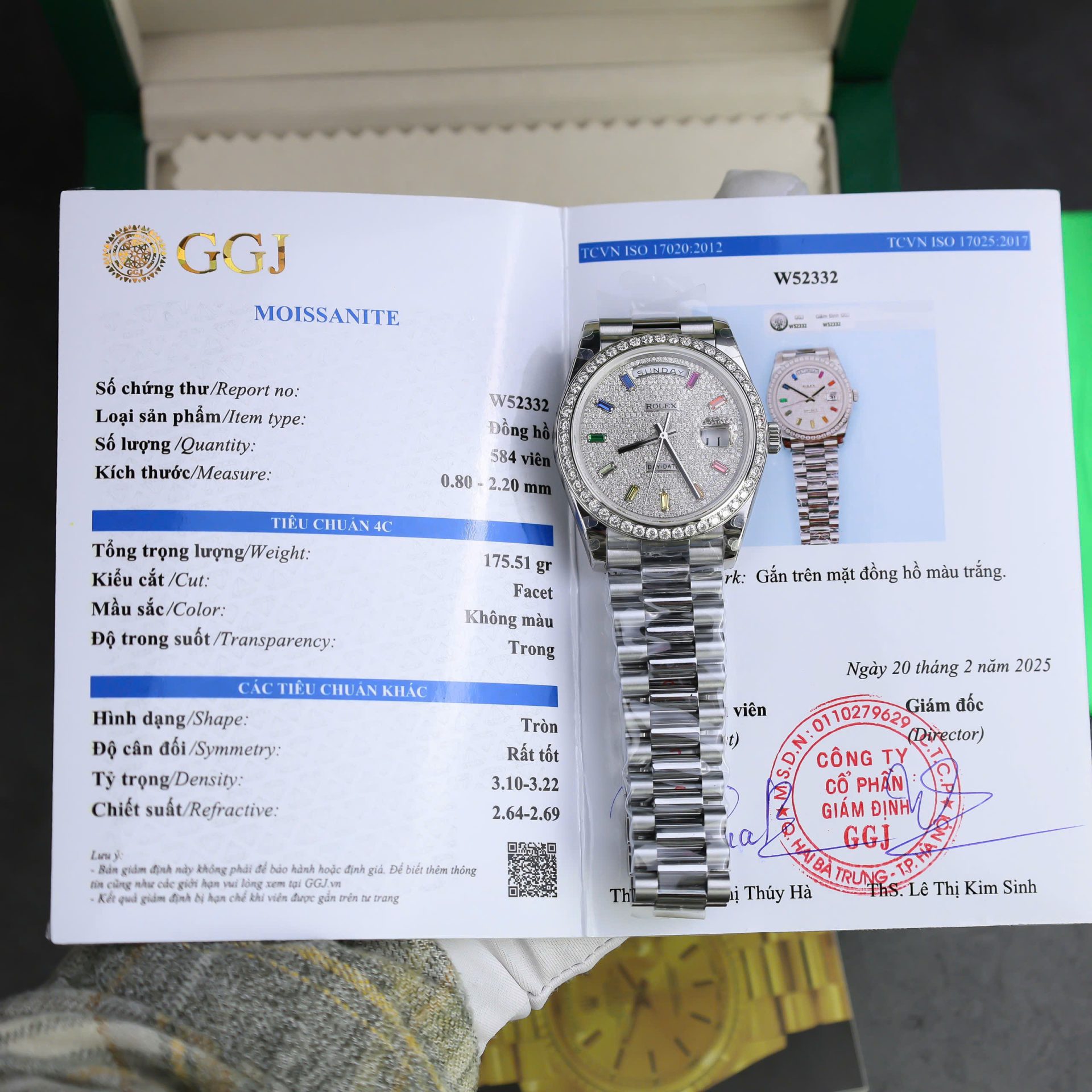 C4CF207E-0911-D8E1-E66D-FC9A7FE40109.jpg Rolex Day-Date Best Copies Watch Custom Diamonds Moissanite GM Factory 40mm - Image 1