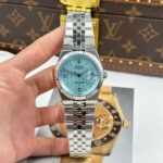 Rolex Land-Dweller 127336 Ice Blue   Honeycomb Motif Dial Best Fake Watches 40mm - Image 2