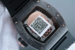 Replica Richard Mille RM052 Black Ceramic Full Paved Diamonds Skull Dial Black Rubber Strap MIYOTA8215 - Image 6