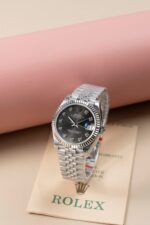 Rolex DateJust Lady Fake Watches Dial Gray Jubilee Strap 31mm