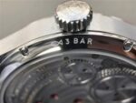 Replica IWC Portuguese Tourbillon IW5463 SS YLF Green Dial RG Markers Black Leather Strap A98900 - Image 11