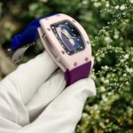Richard Mille Best Replica Watches RM07-01 Pastel Pink Rubber Strap Women s Automatic 36mm - Image 2