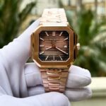 Patek Philippe Cubitus 5821 Rose Gold Replica Watch Dial Square Chocolate 45mm