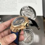 Hublot Replica Watch Big Bang Sang Bleu II King Gold Blue Dial BBF 45mm - Image 5