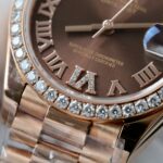 Rolex DateJust Women s Copies Watch Diamonds Moissanite + 18K Gold Wrapped 31mm - Image 6