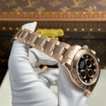 Rolex Cosmograph Daytona Dial Black Custom Gold Wrapped Replica Watch 40mm - Image 7