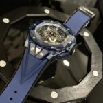 Hublot Replica 1:1 Watch Big Bang Sang Bleu ll Blue Ceramic Case Factory BBF 45mm - Image 5
