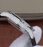 Replica IWC ZF Portuguese Chrono IW371447 Diamonds Bezel Leather Strap - Image 5