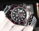 Rolex Dark Legend Submariner – DLC Black Finish – 40MM – Rose Red(1:1 replica) - Image 5