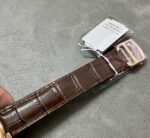 Fake Cartier Watch Ballon Bleu de Rose Gold 42mm Silver Dial Leather Strap WGBB0030 AF(1:1 replica) - Image 4