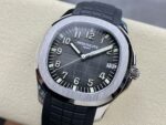 Fake Patek Philippe Replica Watch Aquanaut Date Sweep Seconds Stainless Steel Black Dial 5167A-001 3KF(1:1 replica) - Image 3