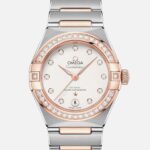 Constellation Co-Axial Master Chronometer 29mm Sedna Gold Two-Tone With Diamond-Set Bezel(1:1 replica)