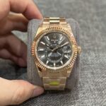 Rolex Sky Dweller 326935 Rhodium Dial Best Replica Watch Noob Factory 42mm