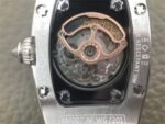 Replica Richard Mille RM 007 Lady SS Diamonds Black Inner Bezel White Rubber Strap 6T51 - Image 9